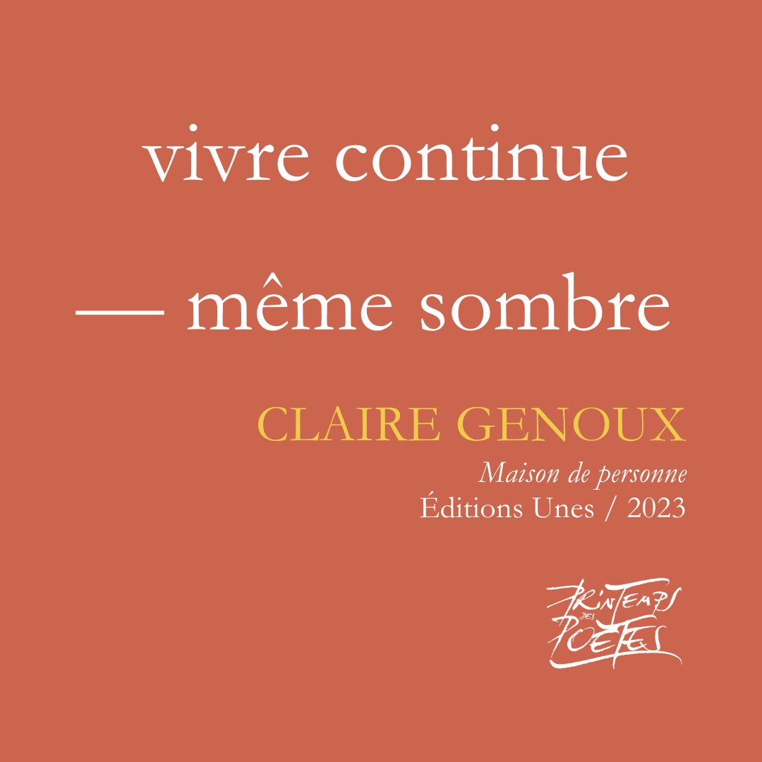 « Un visage »

Éditions Unes 

Publié avec le soutien de <a href="/MaRegionSud/">Région Sud</a> et <a href="/LeCNL/">CNL - Centre national du livre</a>

#clairegenoux #maisondepersonne #editionsunes #printempsdespoetes #printempsdespoètes