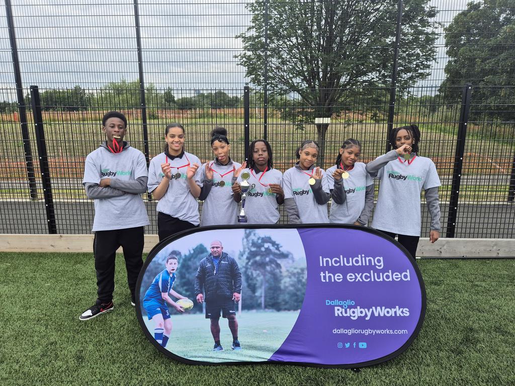 ArkBlakePE's tweet photo. Huge Conratulations to our Year 8/9 
Mixed rugby team who came home 

🏅🔥CHAMPIONS OF LONDON🔥🏅

For @DallaglioR🏆🏆🏆

MVP- Oenomaus 
Player of the Tournament - Nylah https://t.co/ZgyhQQJWoW