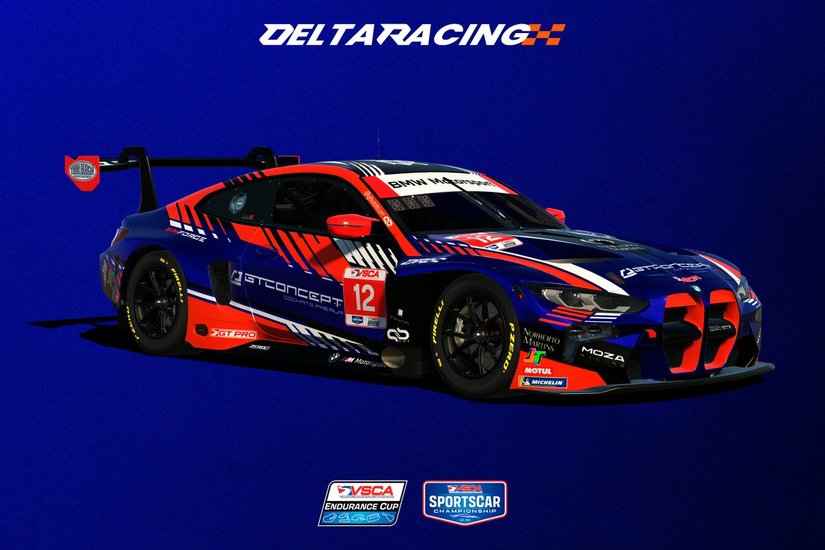 DeltaRacingbr's tweet image. WE ARE BACK!

We are very proud to announce our return to the VSCA Sportscar Championship, an annual championship that simulates IMSA.
We will do the last 5 rounds of this season. You can follow and cheer for us on this weekend with a broadcast on Green Flag TV.

#GoDelta #VSCA