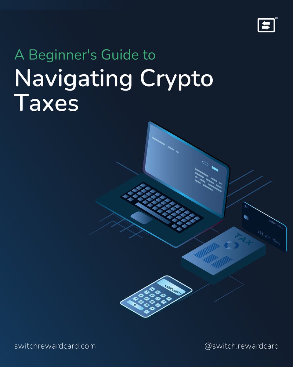 switch_rewards's tweet image. Navigating the intricacies of #Crypto taxes can be perplexing, but it's crucial for informed decisions. #SwitchRewardCard makes it simpler by providing tools to help you understand your tax obligations, ensuring you're #WellInformed and #Compliant. ➡️ switchrewardcard.com
