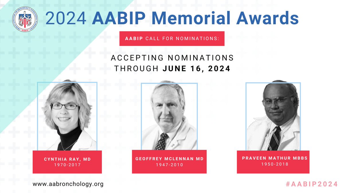 Honor those who've made a lasting impact by submitting your nominations for the AABIP 2024 Awards! Awardees will present at the AABIP Annual Conference in Charlotte, Aug 22-24. 
⭐Nominations: bit.ly/4b2p8hd
⭐AABIP 2024: aabipconference.com
Deadline: 6/16 #AABIP2024