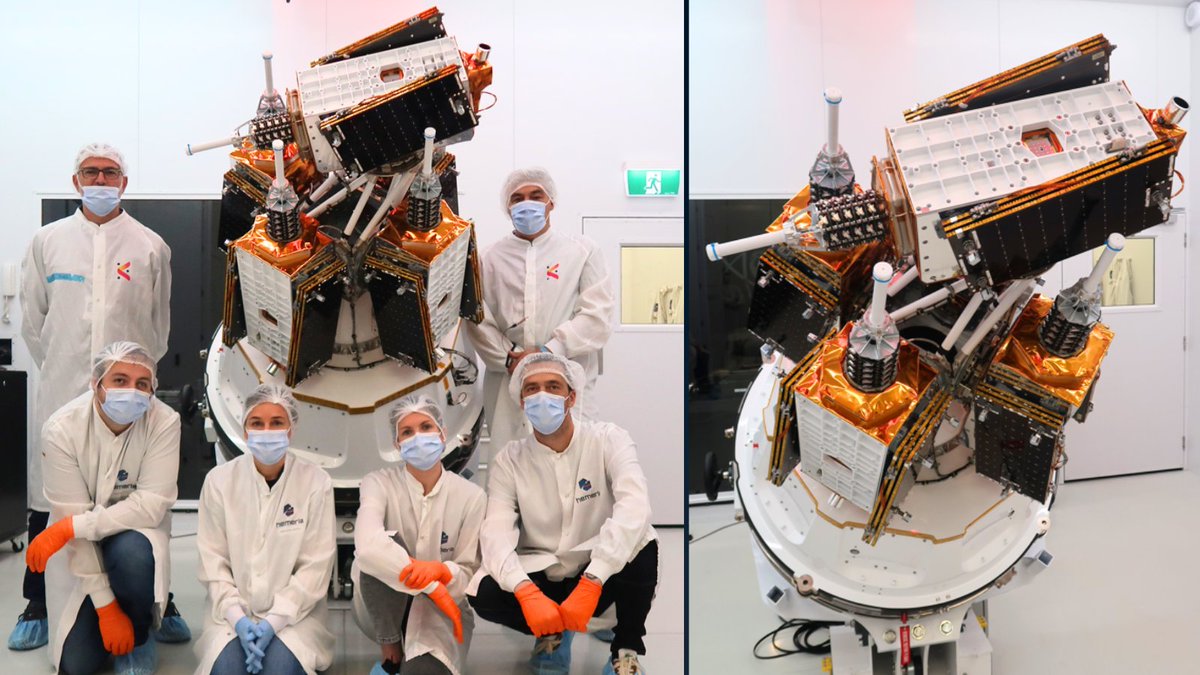 Launch 🚀

👀 Look at those incredible images: the first 5 satellites of our constellation are meticulously encapsulated into the upper stage of the rocket.

Congratulations to the Kinéis and @hemeria1 teams in New Zealand that conducted the final checks during those last miles.
