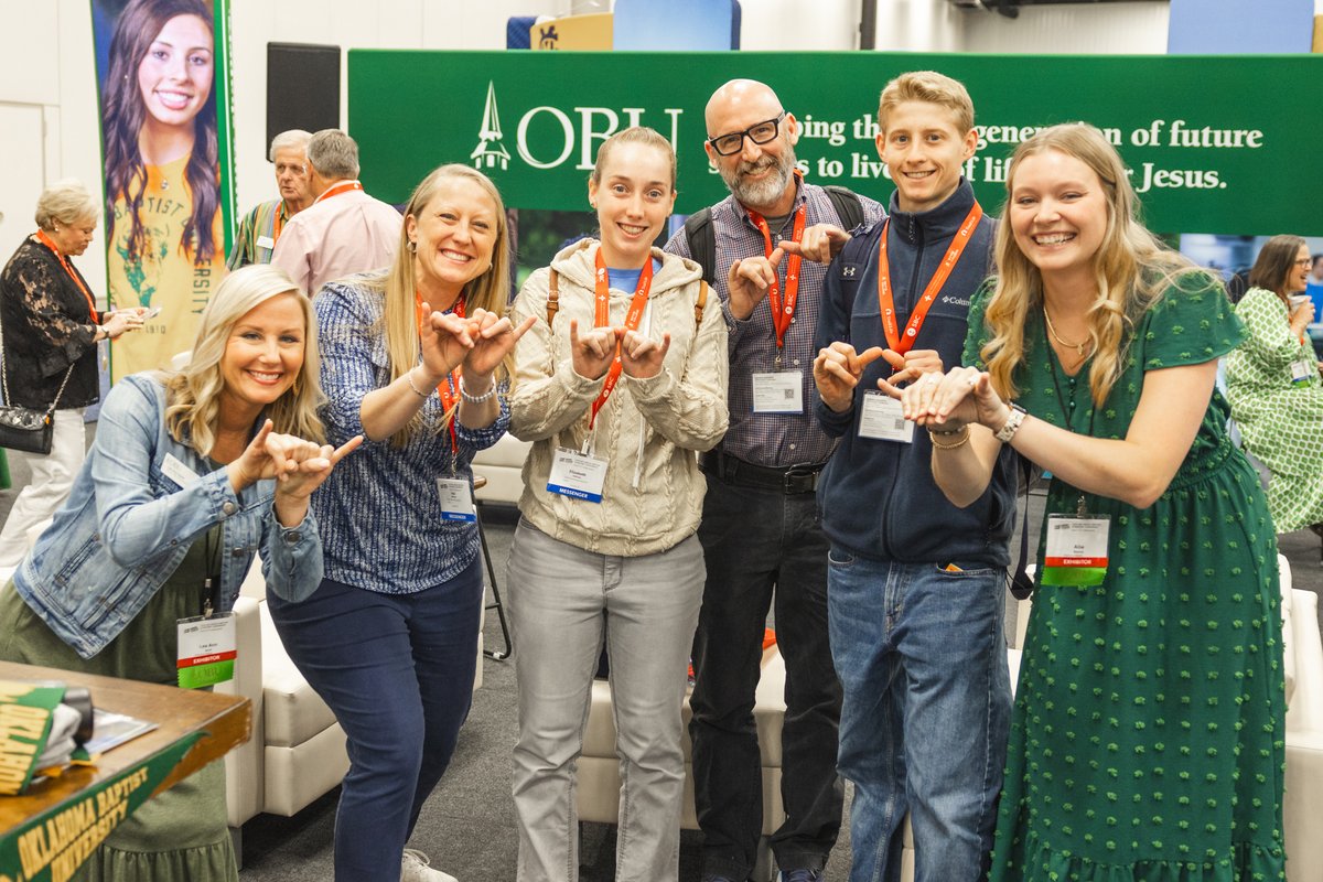 obunews's tweet photo. It is so exciting when students at #SBC24 make the decision to apply to Oklahoma Baptist University!
#Go2OBU https://t.co/0TerCbfp3b