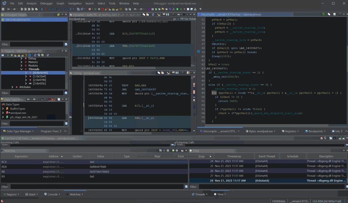 0xor0ne's tweet image. Reverse engineering and debugging with Ghidra Debugger and code browser
Credits @clearbluejar
clearbluejar.github.io/posts/decompil…
#ghidra