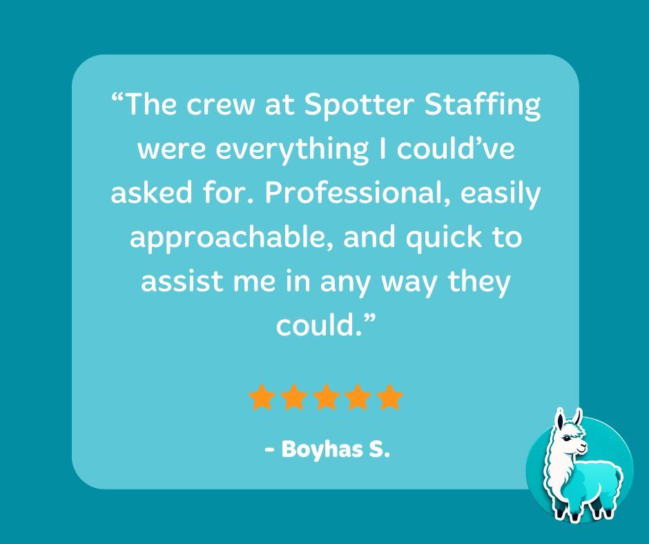 Spotter Staffing is here to help you find your better job and brighter future! Click this link to view our open opportunities online: buff.ly/3OjNfg3 🦙