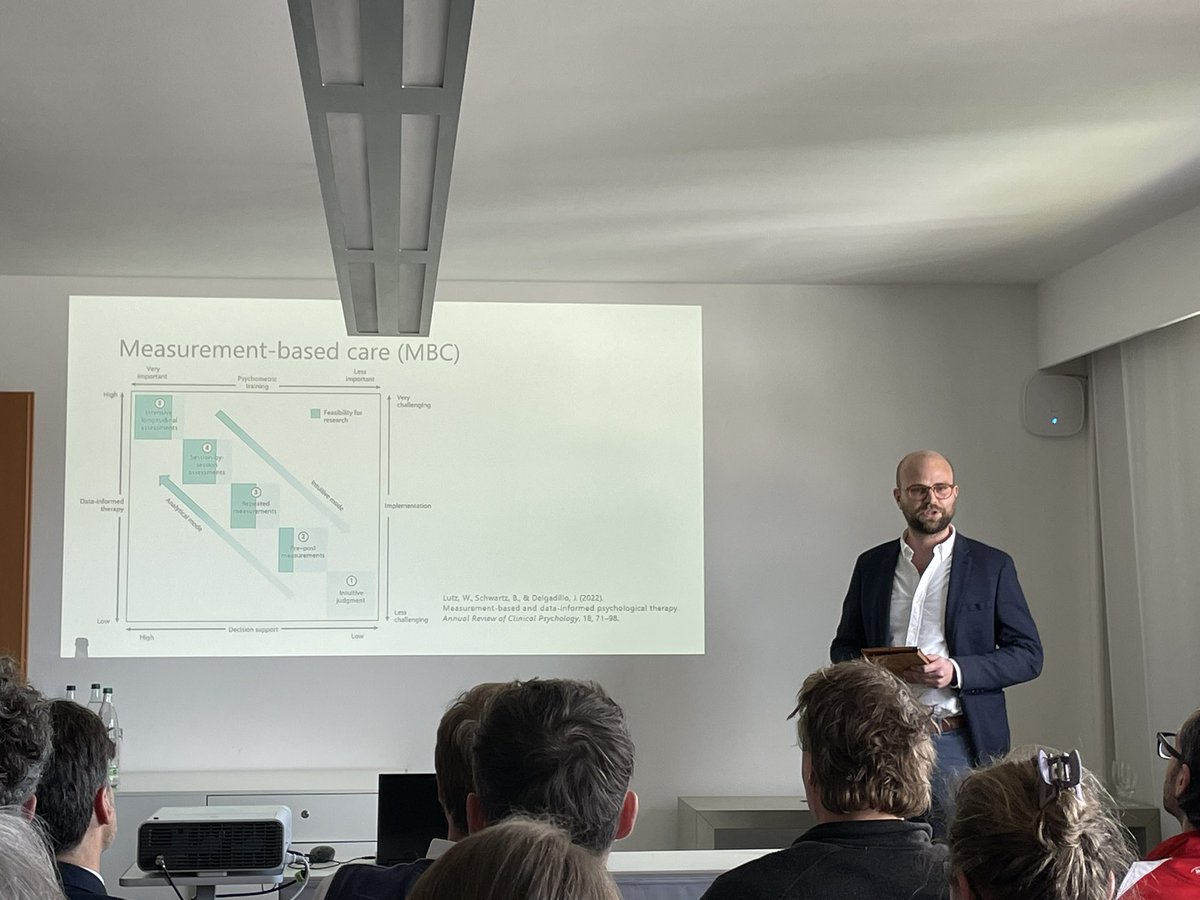 Brian Schwartz (@schwartz_psyres) on Twitter photo Steffen Eberhardt präsentierte heute auf dem <a href="/DPK_2024/">4. Deutscher Psychotherapie Kongress</a> wie Large Language Models (LLaMA) automatisiert aus Therapietranskripten das emotionale Zurechtkommen erfassen können, das mit Pat.- und Ther.-Einschätzung sowie Psychometrie (HSCL) korreliert. <a href="/LutzPsychRes/">Wolfgang Lutz</a> Steffen Eberhardt präsentierte heute auf dem <a href="/DPK_2024/">4. Deutscher Psychotherapie Kongress</a> wie Large Language Models (LLaMA) automatisiert aus Therapietranskripten das emotionale Zurechtkommen erfassen können, das mit Pat.- und Ther.-Einschätzung sowie Psychometrie (HSCL) korreliert. <a href="/LutzPsychRes/">Wolfgang Lutz</a>