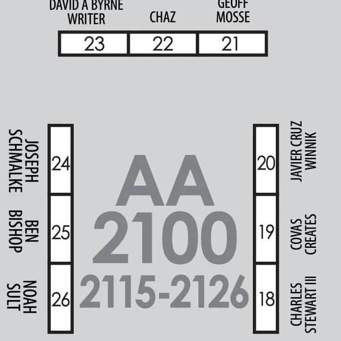 This weekend I’ll be at Heroes Con in Charlotte! 

I’ll be in Artist Alley at table 2136, right next my buddy Joseph Schmalke and more amazing creators than I can even try to list out here.

Come see us and get some Stake, Canceled, and Skin Deep books!