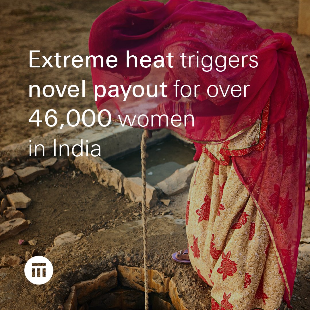 SwissRe's tweet photo. The Women's Climate Shock and Insurance and Livelihoods Initiative (WCS) was launched during COP28. This is the first time that insurance payouts plus a direct cash assistance program have been combined to supplement the income of women: https://t.co/alyXvoqaKg https://t.co/7S1sjCBcDz