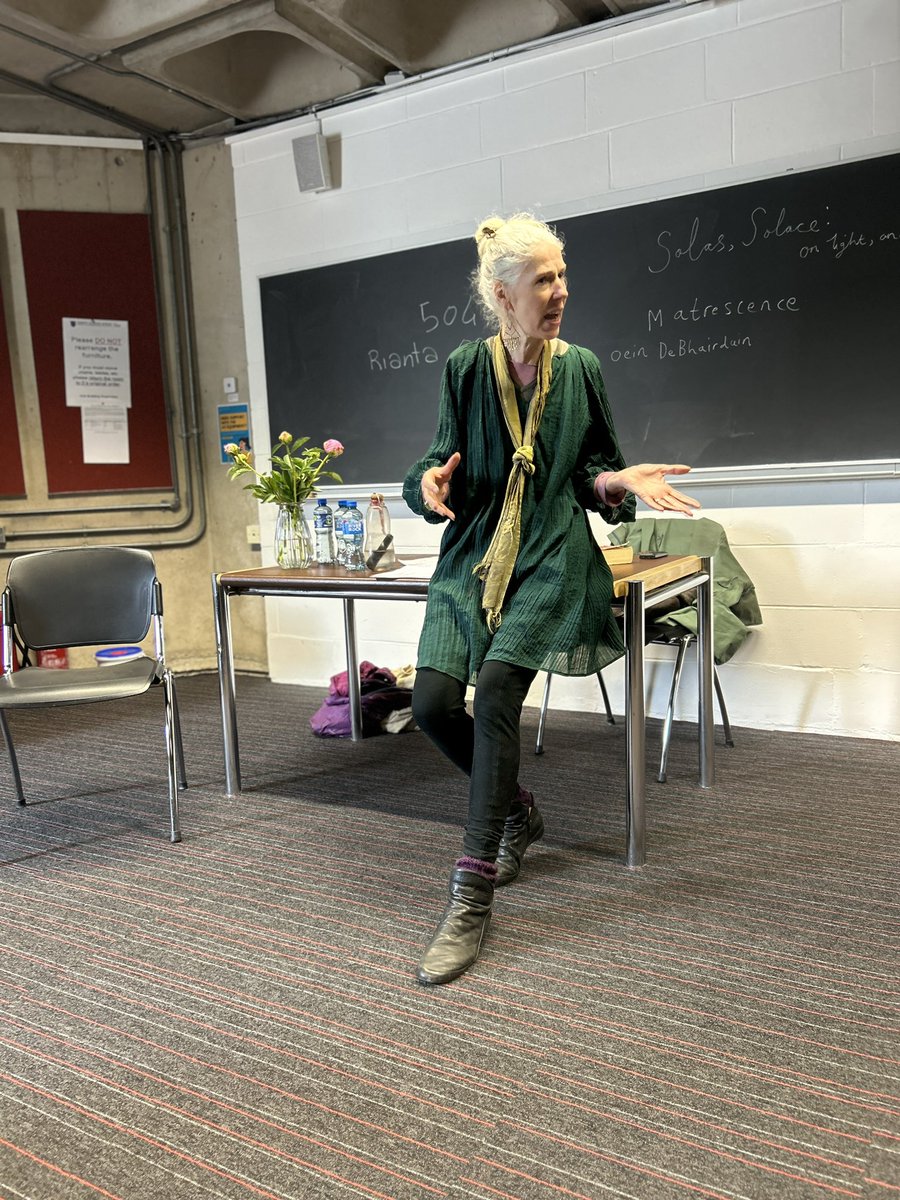CarlowUMFA's tweet photo. The wonderful #actor &amp; #novelist #MiaGallagher gave the @CarlowU #mfa students an intense &amp; lively #performance workshop today @tcddublin (just in time to choose their pieces for the student reading!)
It was such a great time, we can’t wait to have Mia Back https://t.co/CBWKiF5wHt