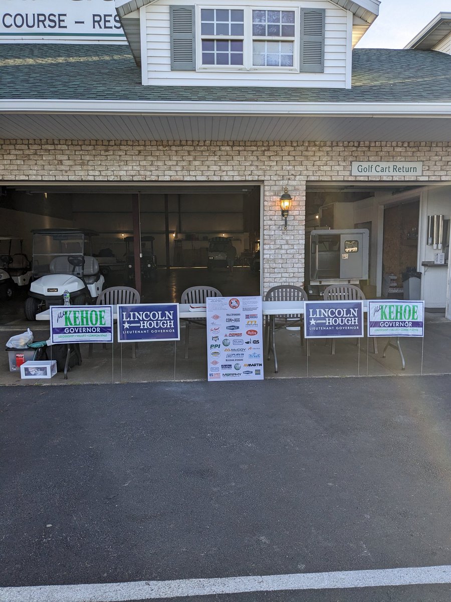 MoLimestonePA's tweet photo. Today we have a sellout at the MLPA Associates' Golf Tournament to benefit our Legislative Fund. MLPA has endorsed @MikeLKehoe and @lincolnhough so we are proudly displaying their signs at the tournament! https://t.co/A8rXk9p1vB