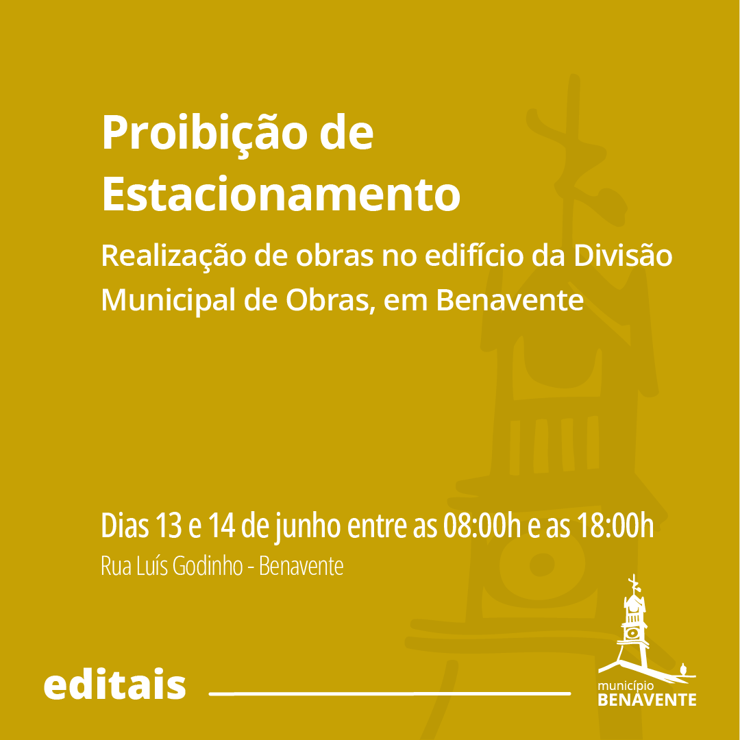 BenaventeCamara's tweet image. ⚠️ Proibição de Estacionamento – Benavente
👉 Veja o edital em bit.ly/estacionamento…
-
#obras #estacionamento #proibição #trânsito #edificiomunicipal #municipiodebenavente #benavente #samoracorreia #santoestevao #barrosa