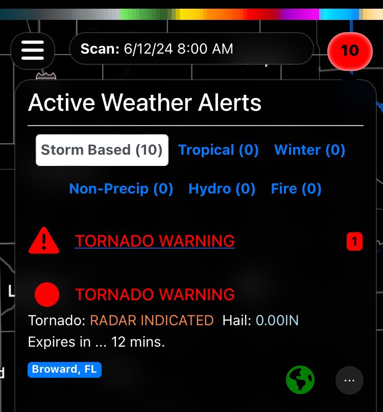 Finsnbones's tweet photo. @MaxVelocityWX 
Small Tornado warning Florida https://t.co/XpoYMxNvno