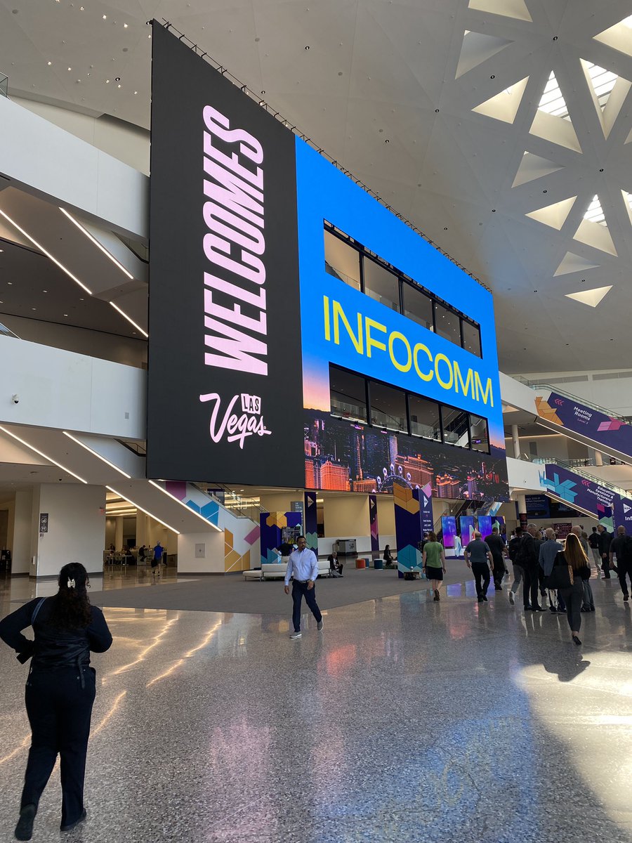 First real Infocomm. Let’s go! 
#infocomm2024