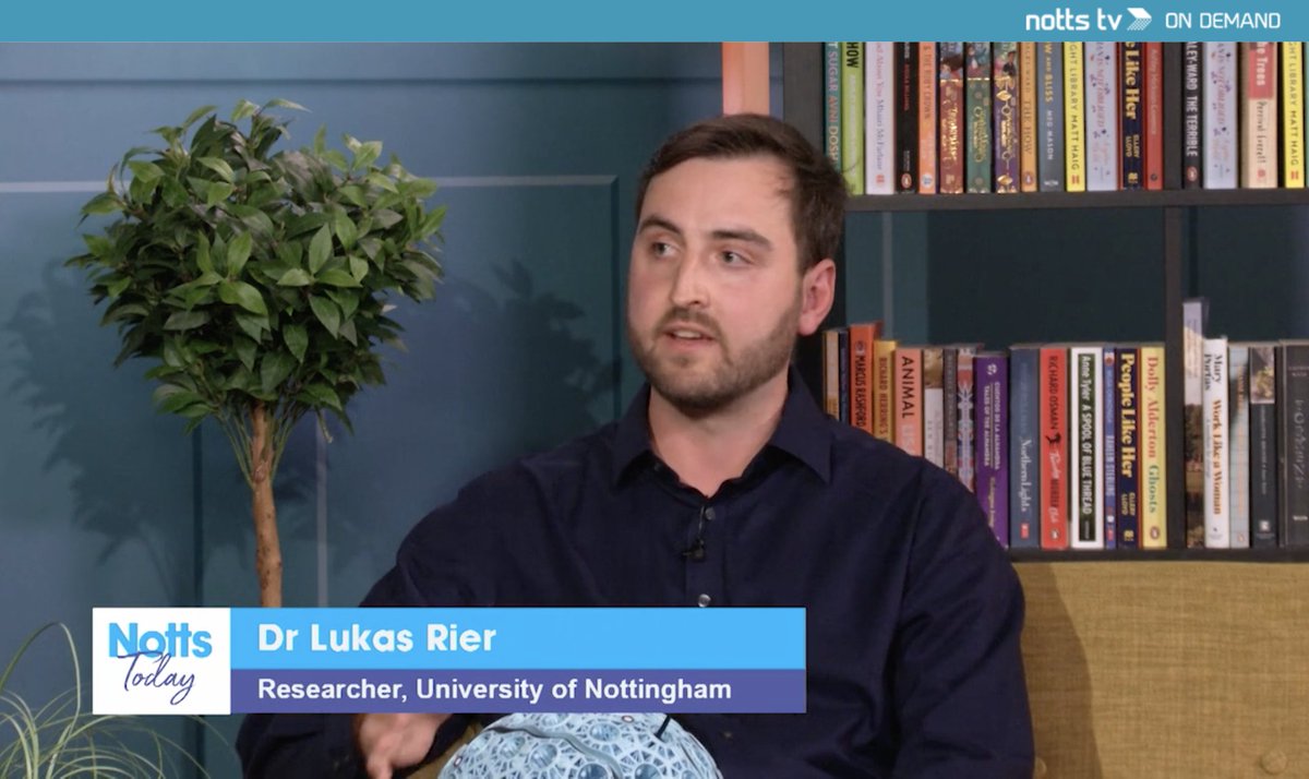 Uni of Nottingham Press Office (@uonpressoffice) on Twitter photo Dr Lukas Rier joined <a href="/Notts_TV/">Notts TV</a> to talk about his recent research using wearable brain imaging to look at activity in young children's brains <a href="/UoN_MEG/">MEG at UoN</a> <a href="/SPMIC_UoN/">SPMIC</a> <a href="/CercaMagnetics/">Cerca Magnetics Limited</a>
Watch from 13.20: nottstv.com/programme/nott… Dr Lukas Rier joined <a href="/Notts_TV/">Notts TV</a> to talk about his recent research using wearable brain imaging to look at activity in young children's brains <a href="/UoN_MEG/">MEG at UoN</a> <a href="/SPMIC_UoN/">SPMIC</a> <a href="/CercaMagnetics/">Cerca Magnetics Limited</a>
Watch from 13.20: nottstv.com/programme/nott…