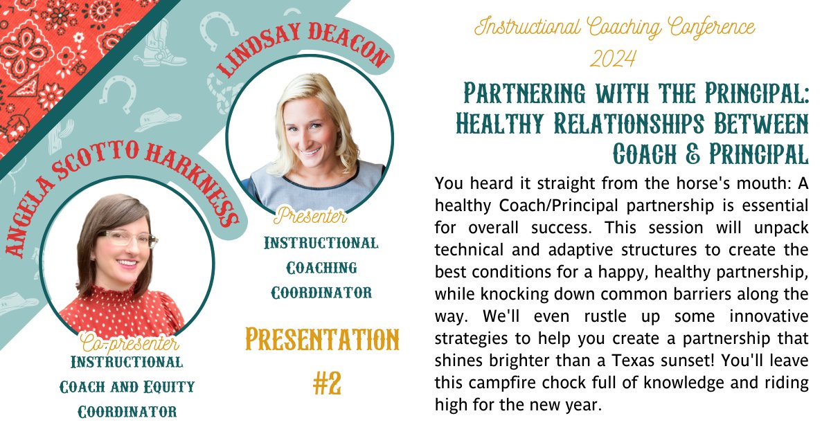 Check out who will be presenting presentation number ✌🏻 at ICC 2024! 
🌵Lindsay Deacon🌵
🌵Angela Scotto Harkness🌵

Visit our website for conference info and to see a list of all presenters! events.esc13.net/icc/presenters/ #ICCTX #Educoach #instructionalcoach