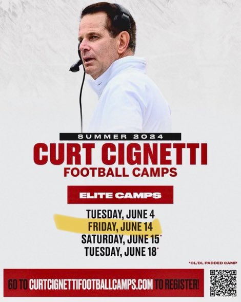 rykerkennedy (@rykerkennedy) on Twitter photo I will be at <a href="/IndianaFootball/">Indiana Football</a> on June 14 for the <a href="/CCignettiIU/">Curt Cignetti</a> elite football camp. Looking forward to competing and getting better every rep. ππͺπΌ
<a href="/CoachRiz_NCHS/">Chris Rizzo</a> <a href="/NCtrojansFB/">NORTH CATHOLIC FOOTBALL</a> <a href="/michaelemcmahon/">Mike McMahon</a> <a href="/RelentlessKO/">Coach Kevin Organ β‘</a> I will be at <a href="/IndianaFootball/">Indiana Football</a> on June 14 for the <a href="/CCignettiIU/">Curt Cignetti</a> elite football camp. Looking forward to competing and getting better every rep. ππͺπΌ
<a href="/CoachRiz_NCHS/">Chris Rizzo</a> <a href="/NCtrojansFB/">NORTH CATHOLIC FOOTBALL</a> <a href="/michaelemcmahon/">Mike McMahon</a> <a href="/RelentlessKO/">Coach Kevin Organ β‘</a>
