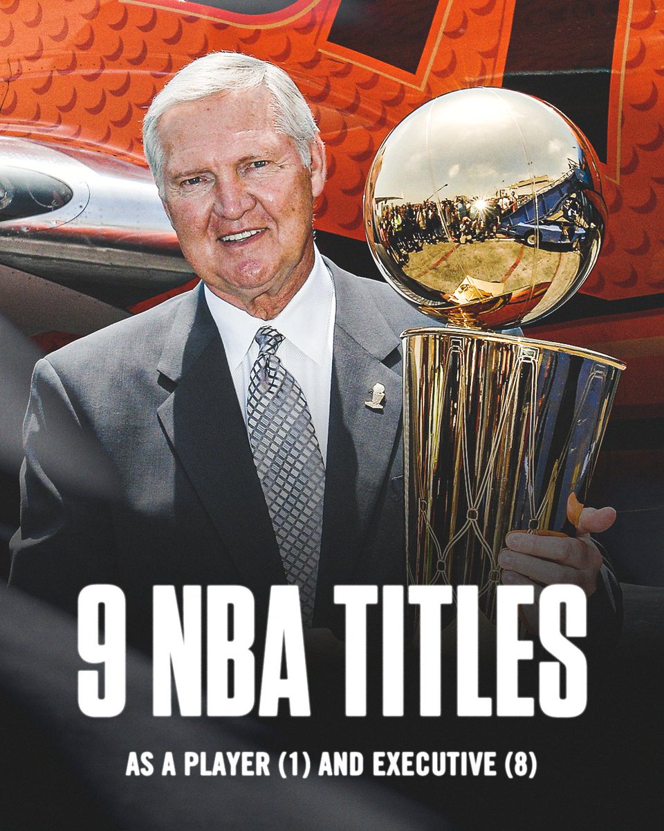 ESPNNBA's tweet image. Jerry West's first NBA title was in 1972. His most recent was in 2017. Respect.