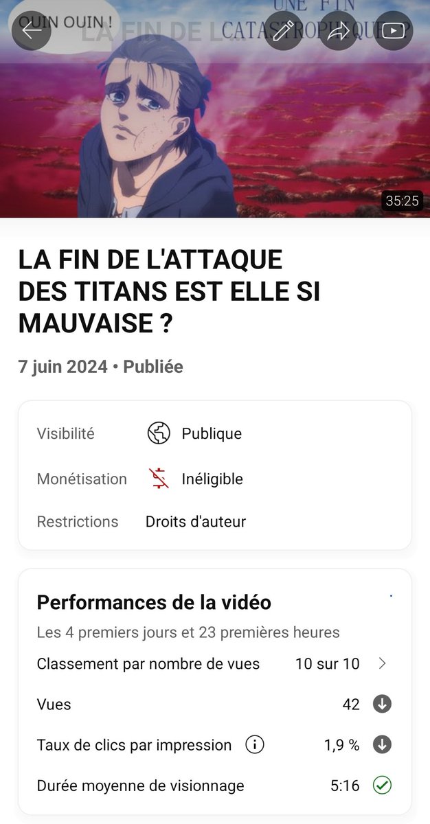 MasterCrocodill's tweet photo. Ptn nn c'est chaud des stats pareil, dire qu'il y a pas si longtemps je faisais 2000 vues par vidéos 😭😭 https://t.co/jKAwZSS57w