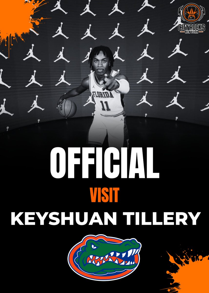 City Rocks 17U Keyshuan Tillery on his official visit at Florida 👀🐊

#CRFam 🟠