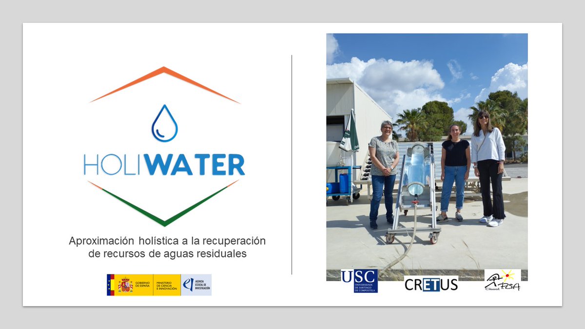Las investigadoras <a href="/AnuskaMosquera/">Anuska Mosquera Corral</a> y <a href="/AlbaPedrouso/">Alba Pedrouso</a>, se reúnen con #IsabelOller, responsable de la Unidad de Tratamientos Solares del Agua en <a href="/psaciemat/">PSA-CIEMAT</a> (Almeria) en el marco de la Red #Holiwater, que se coordina desde #CRETUS. Abriendo vías de colaboración. Excelente visita!
