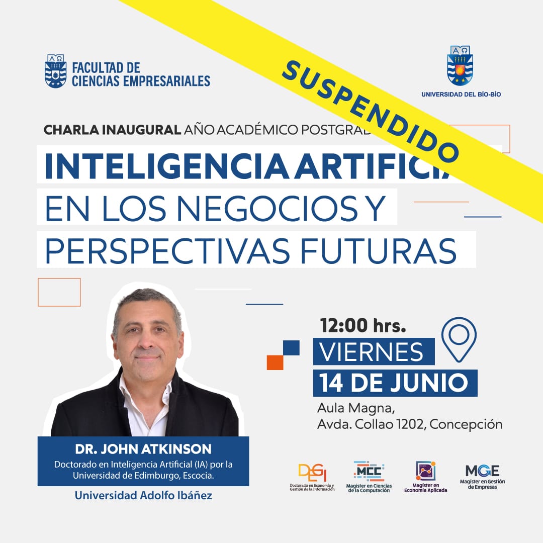 faceubb's tweet photo. 📣INFORMAMOS‼️

Dadas las condiciones climáticas adversas que afectarán durante los próximos días y procurando el bienestar y seguridad de las personas, se suspende, Charla Inaugural de Postgrados 2024. 

Se reagendará e informará la nueva fecha de manera oportuna.🔎 https://t.co/LLdFoAwtmP