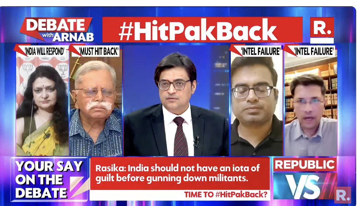 republic's tweet photo. #HitPakBack | "Today when the encounter was going on, LG Manoj Sinha was attending the Paddy Transplantation Festival in Anantnag...": Aditya Gupta (@AdityaVgupta), State Vice President of J&K Youth PDP
The Debate on #SuperprimetimeMax with Arnab is now #LIVE, on-air, and online. Tune in and fire in your views - https://t.co/CMs2iQBNzP
#TerrorAttack #ReasiTerrorAttack #Reasi #Jammu #Pakistan #India #PMModi #NEETScam #StudentsMatter #Arnab #ArnabGoswami