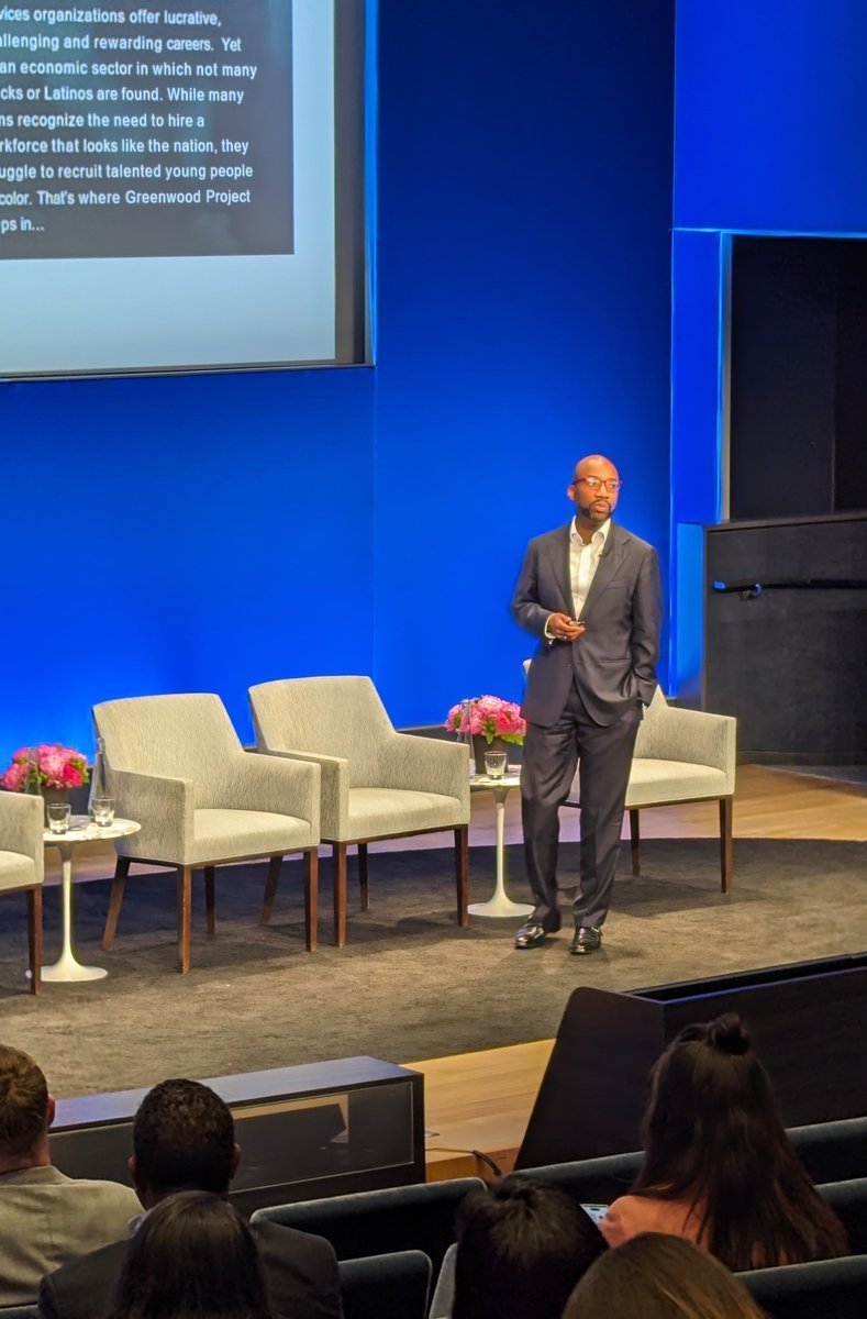 DiversityProjNA's tweet photo. "How can we have an actual impact that is not just virtue signaling?" Heard from the #FLSnicsa lightning talk, A Partnership for Pathways with CEO of Greenwood Project, Kwesi Smith. https://t.co/pjH6vtPKWN