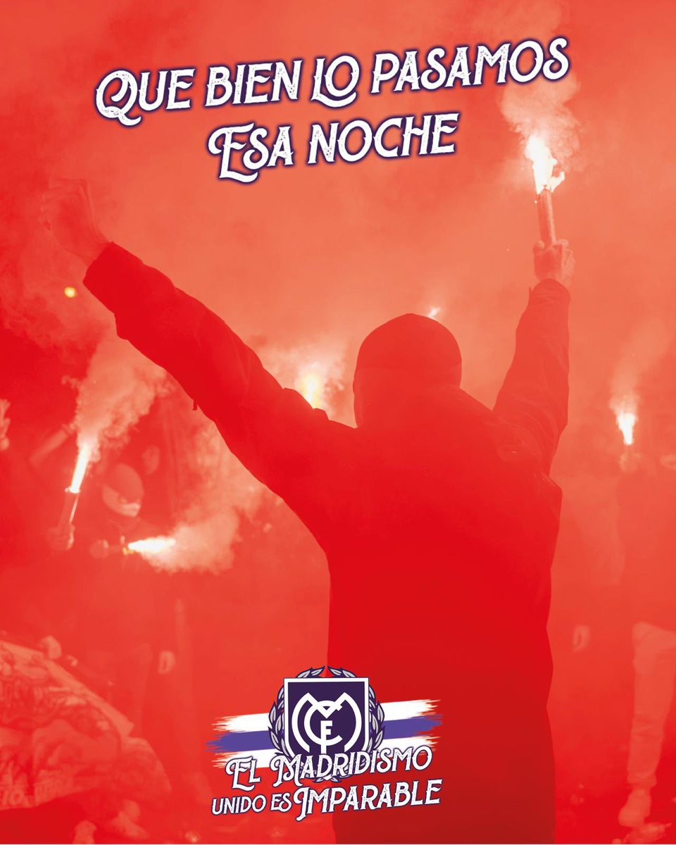 FondoSur_1980's tweet photo. Que bien lo pasamos esa noche. El Madridismo unido es imparable. #LosQueNoSeVenden #UltrasRealMadrid https://t.co/3T7j0KPJEt
