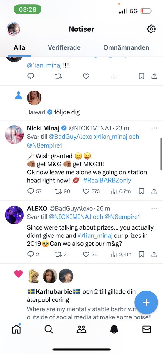 ianminajsweden's tweet photo. @NICKIMINAJ #GagcityStockholm #GagcitysSweden 😍❤️😍❤️❤️❤️❤️😍Outside queuing since 11 AM, with @BadGuyAlexo Queen Onika, can you meet us after the show? We won m&amp;g from you? Look at the proof😉🙌 longing to tonight!! It’s gon be magical https://t.co/QJJ1H0Qd1k