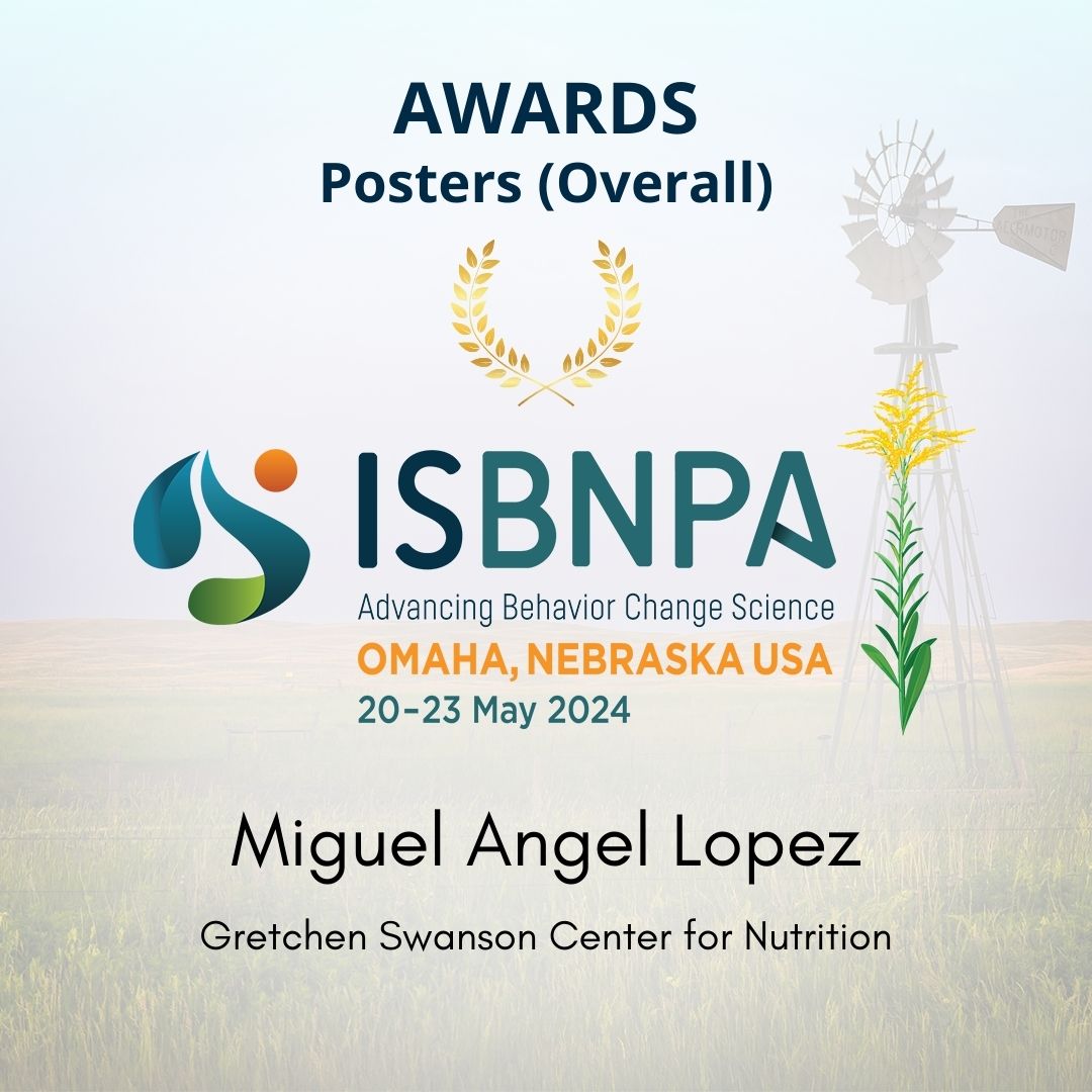 ISBNPA's tweet photo. #ISBNPA2024 Best Presentation Awards 🎉
Best Poster Presentation (Overall): Miguel Angel Lopez
Title: Echando una Mano: Community Food and Nutrition Assistance Providers’ Perceptions of their Ability to Adequately Serve Low-Income and non-English speaking Latino adults in the US https://t.co/XIISGwv4ga