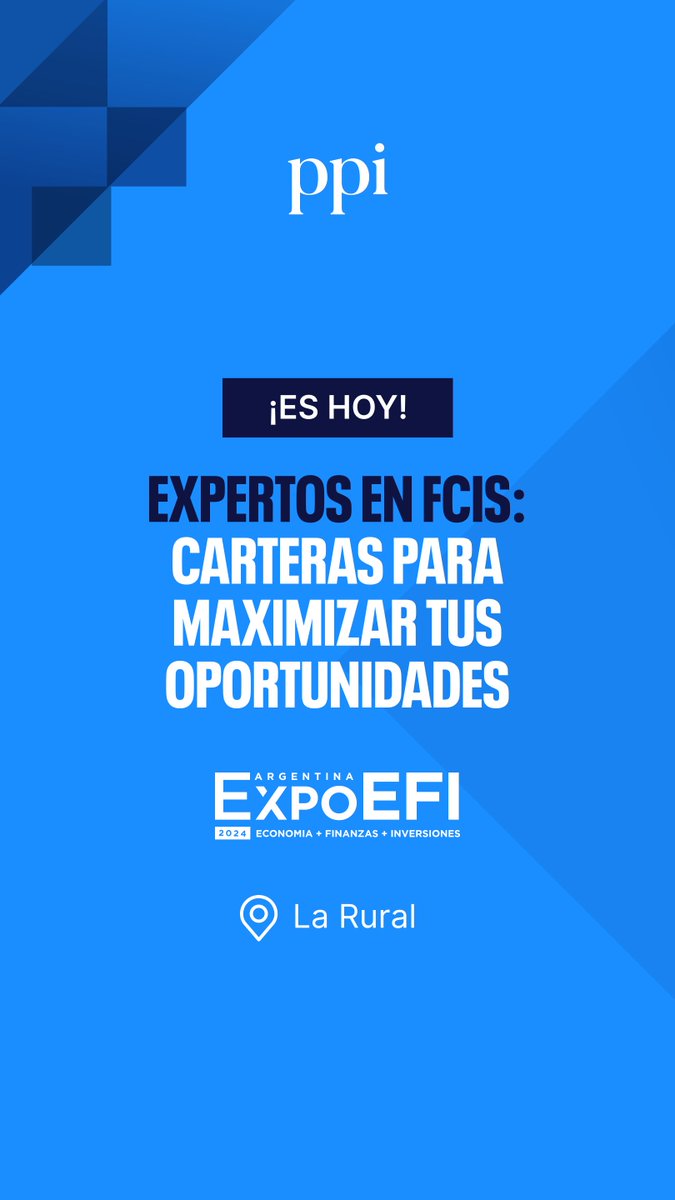 pportfolio's tweet photo. ¡Nos vemos en un rato! 👀

#ExpoEFI #EFI #ComunidadEFI #ExpertosEnFondos https://t.co/TEuELCqJen