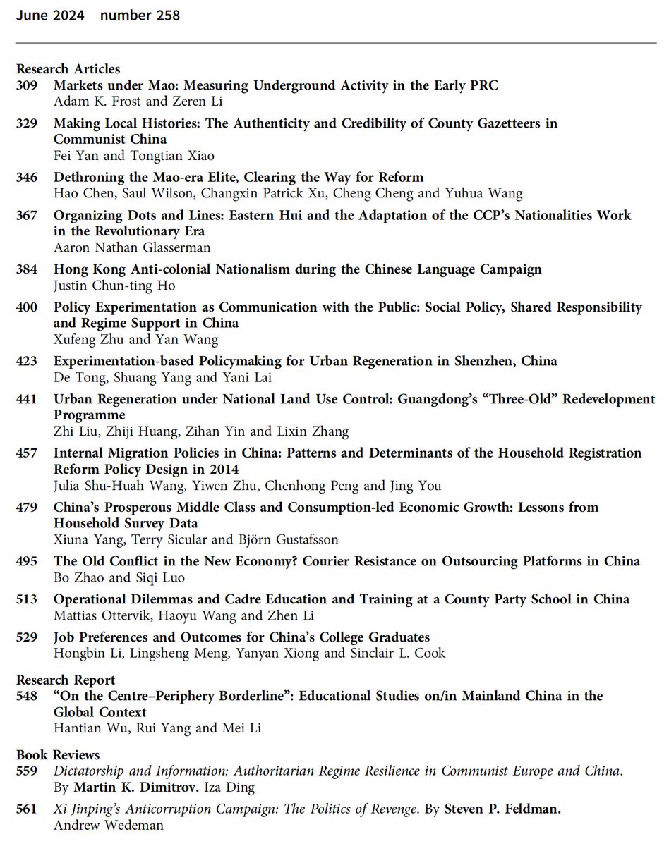 The China Quarterly tweet media