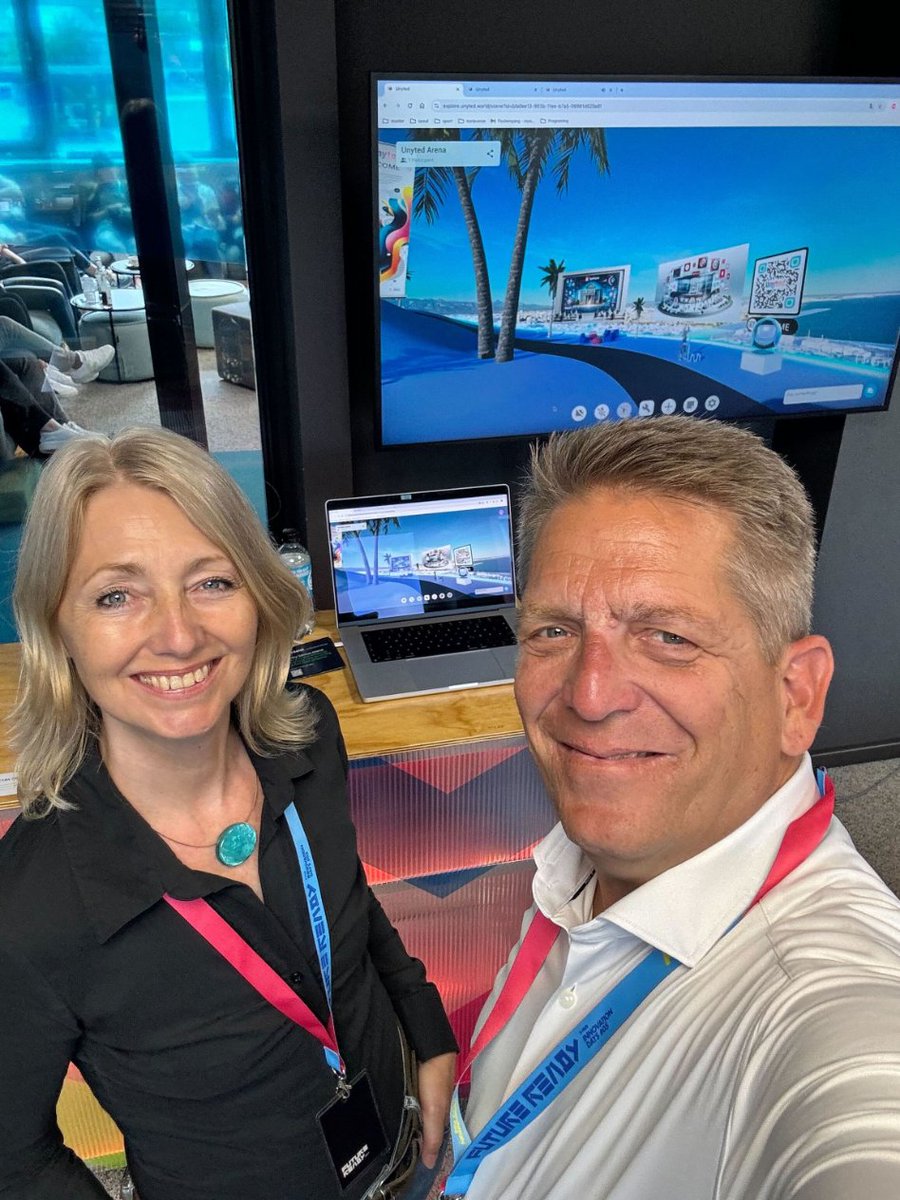 unytedworld's tweet photo. Honoured to be part of @sparkasse Innovation Days! 🚀 Such an amazing and engaging audience. 🙌 Florian Krüger, Unyted CEO and Founder, and Gaby K. Slezák, Unyted Co-Founder #innodays #futureready #innoday05 #sparkasseinnovationhub https://t.co/Zi5pI7Xl5O