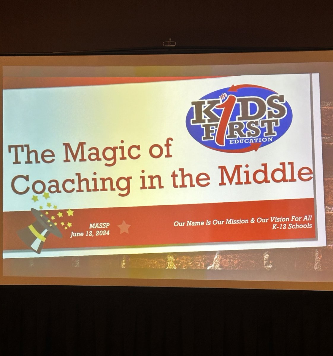 K1Education's tweet photo. #KidsFirst #MSDivision is ready for Day 2 of the MASSP Conference in Biloxi!  Come see us at our booth! We are ready to #collaborate with our MS Principals. 💙 🧡 #KidsFirstAlways #MASSP #HappyToBeHere https://t.co/mBuOR2AhYA