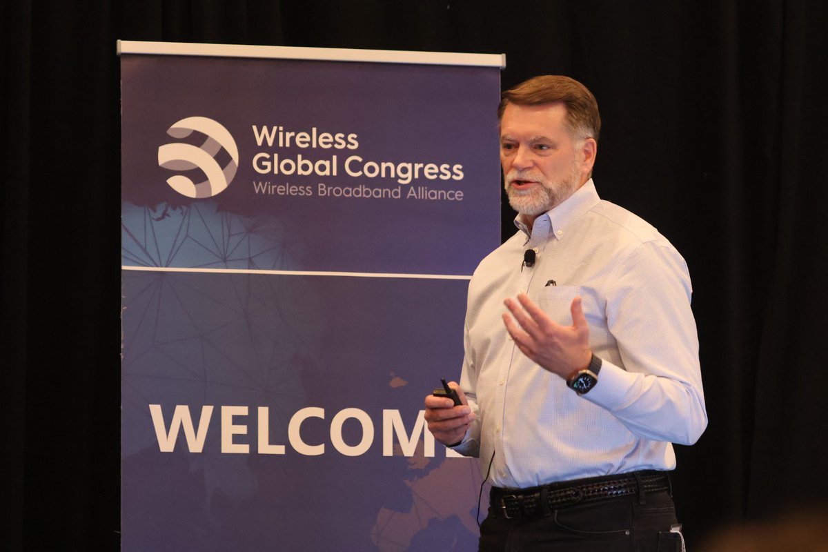 Wirelessnerd's tweet photo. We’re hearing from @Cisco Wireless CTO @macpherson7 who’s presenting new, fresh, data from last week’s @CiscoLive customer feedback! @WBAlliance #WGCAmericas https://t.co/ZWtT3qRzh3