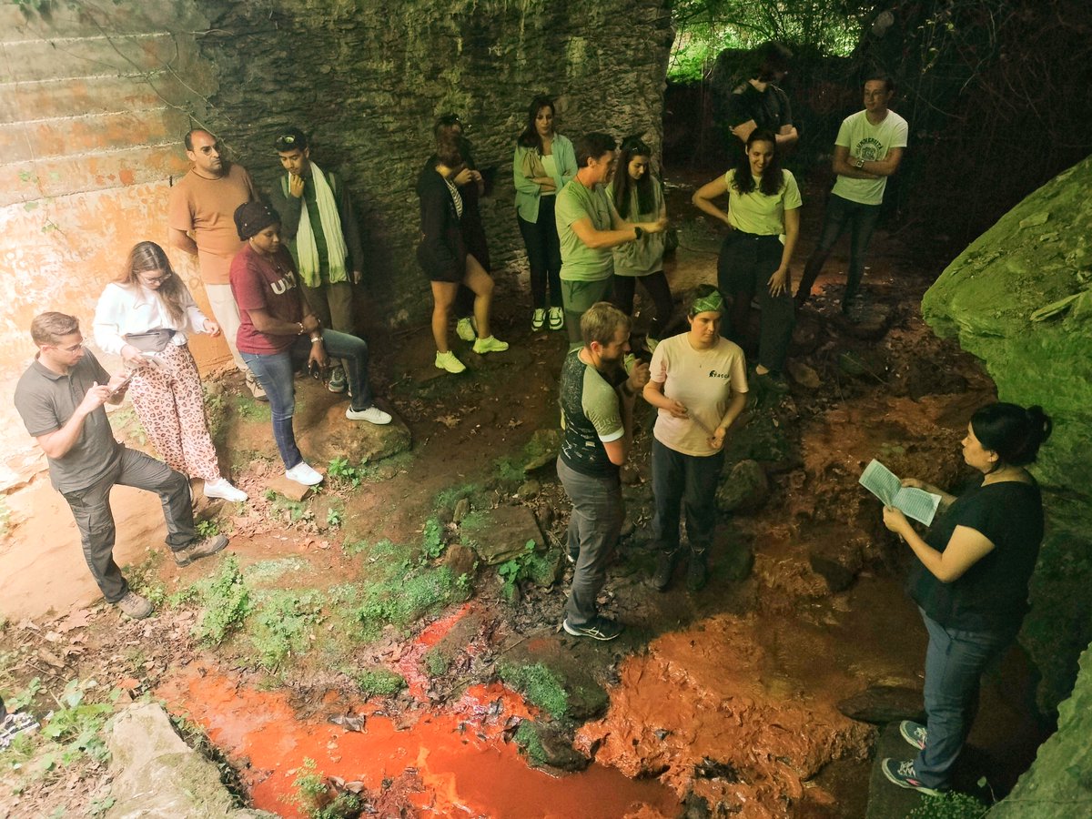 tom_leydier's tweet photo. International Summer School "Integrated water resources management across time and scale": a fascinating "dive" in the ferruginous 🫧 waters of Orezza and Ampugnani for this 2nd day of field trip!💧🏞️⛲ @UnivCorse @InspeCorsica @Unipisa @DstUNIPI @Santoni_Hydro @biralnas https://t.co/Rw08MinM83