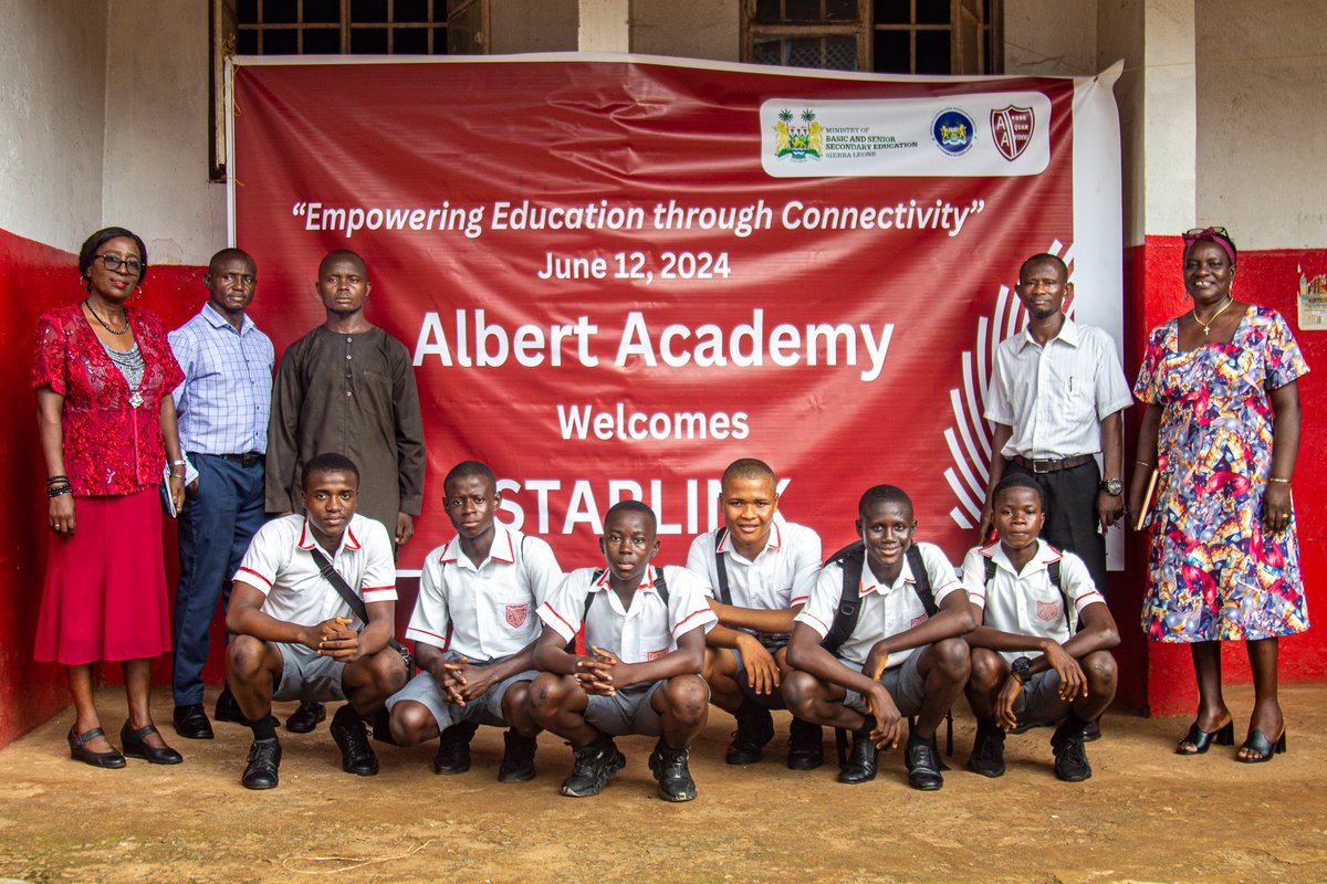 Very proud to have played a role in making this happen! Starlink launched in Albert Academy today furthering the use of digital technology to empower students in Sierra Leone! A true testament to the power of partnerhsips <a href="/khanacademy/">Khan Academy</a> <a href="/MoCTI_SL/">Ministry of Communication, Tech and Innovation</a> <a href="/Starlink/">Starlink</a> <a href="/InstituteGC/">Tony Blair Institute for Global Change</a>  <a href="/MOBSSE_SL/">Ministry of Basic & Senior Secondary Education SL</a>