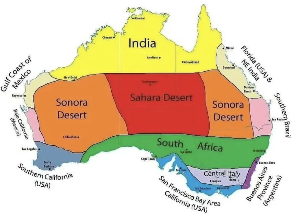 Rainmaker1973's tweet photo. Climate analogues of Australia. https://t.co/890DD7DVjA