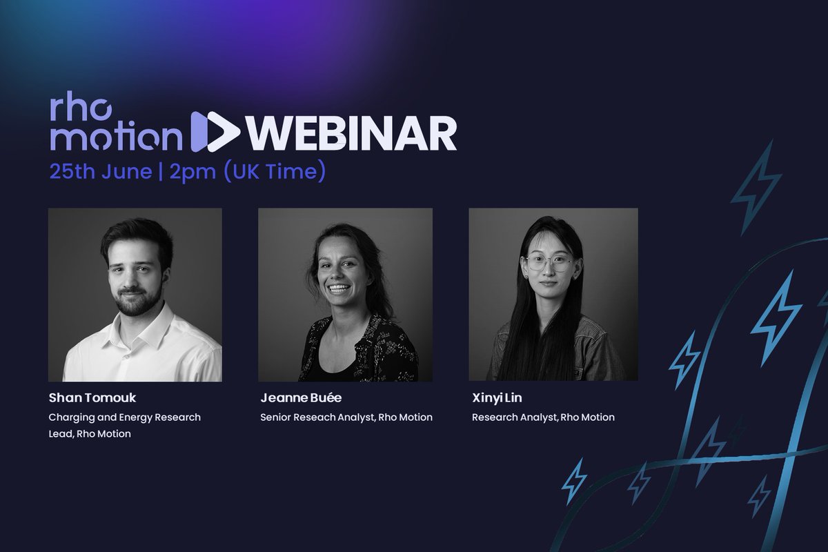 rhomotion's tweet photo. Rho Motion Webinar | Ebbs & flows: The evolution of the EV charging market 

25th June | 2pm (UK Time)

Join our EV charging analyst team as they explore the key dynamics of the evolving EV charging market. We will be examining regional adaptations to the economic landscape, disparities in European infrastructure, China's expansion efforts, the impact of NEVI funding in the US, and more.

Register here: https://t.co/Z14wW7tLDc

We will be addressing the following key questions:

• How are the different markets fairing in the current economic landscape?
• European charging - a story of disparity?
• How is China approaching its charging infrastructure expansion?
• In the US, how is NEVI funding being allocated and how is demand evolving?
• Tesla Supercharging slowdown: a mistake or an inevitability?

We hope you can join us.

#EnergyTransition #EV #EVCharging #EVInfrastructure #RhoMotion