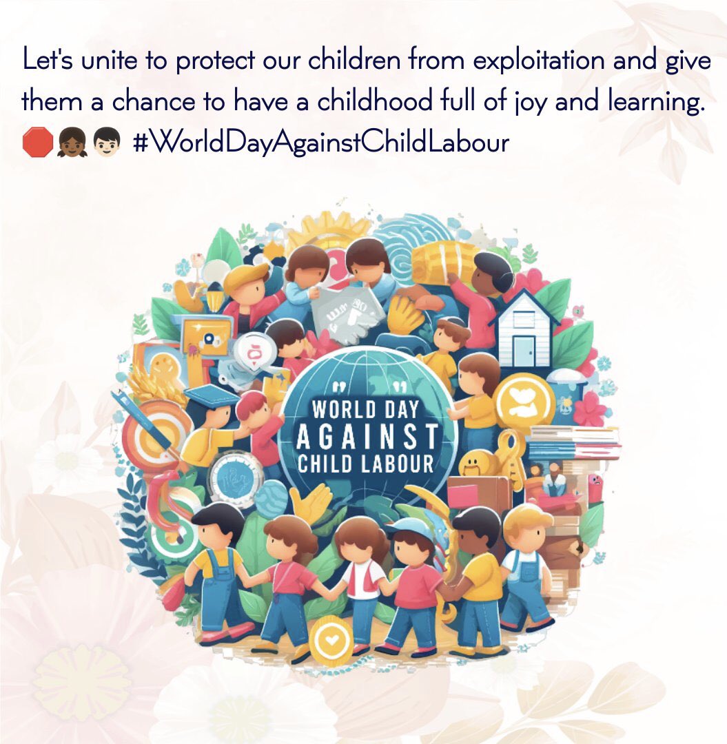 Farangis_Azim's tweet photo. Today is #WorldDayAgainstChildLabour. Let’s unite to end child labor and ensure every child enjoys their right to education and a brighter future. Together, we can make a difference! #EndChildLabour #ChildRights https://t.co/d7GAQYQQm4
