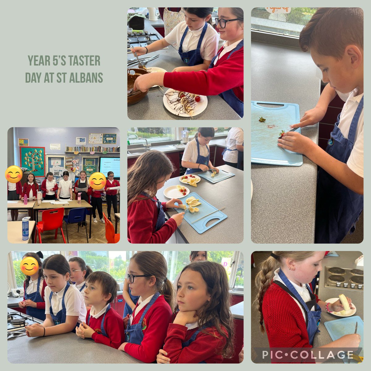 PonthirCiW's tweet image. Year 5 thoroughly enjoyed their taster day at @starchsch taking part in Food Technology, English and PE.
