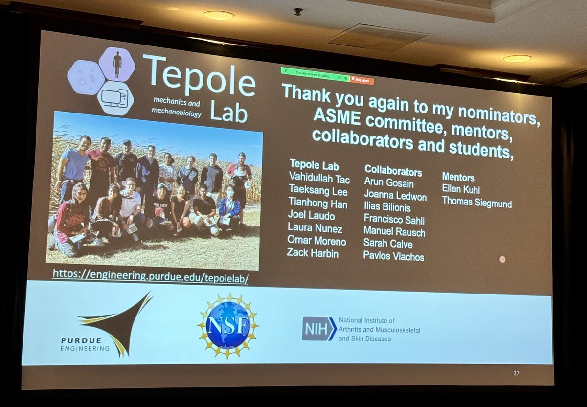 M v/d Meulen (@mchvdm) on Twitter photo 🏅 Congratulations to ASME YC Fung Early Career Medal recipient Adrian <a href="/abuganzat/">Adrian Buganza Tepole</a>! #SB3C2024
A beautiful body of work on an important clinical topic 🏅 Congratulations to ASME YC Fung Early Career Medal recipient Adrian <a href="/abuganzat/">Adrian Buganza Tepole</a>! #SB3C2024
A beautiful body of work on an important clinical topic