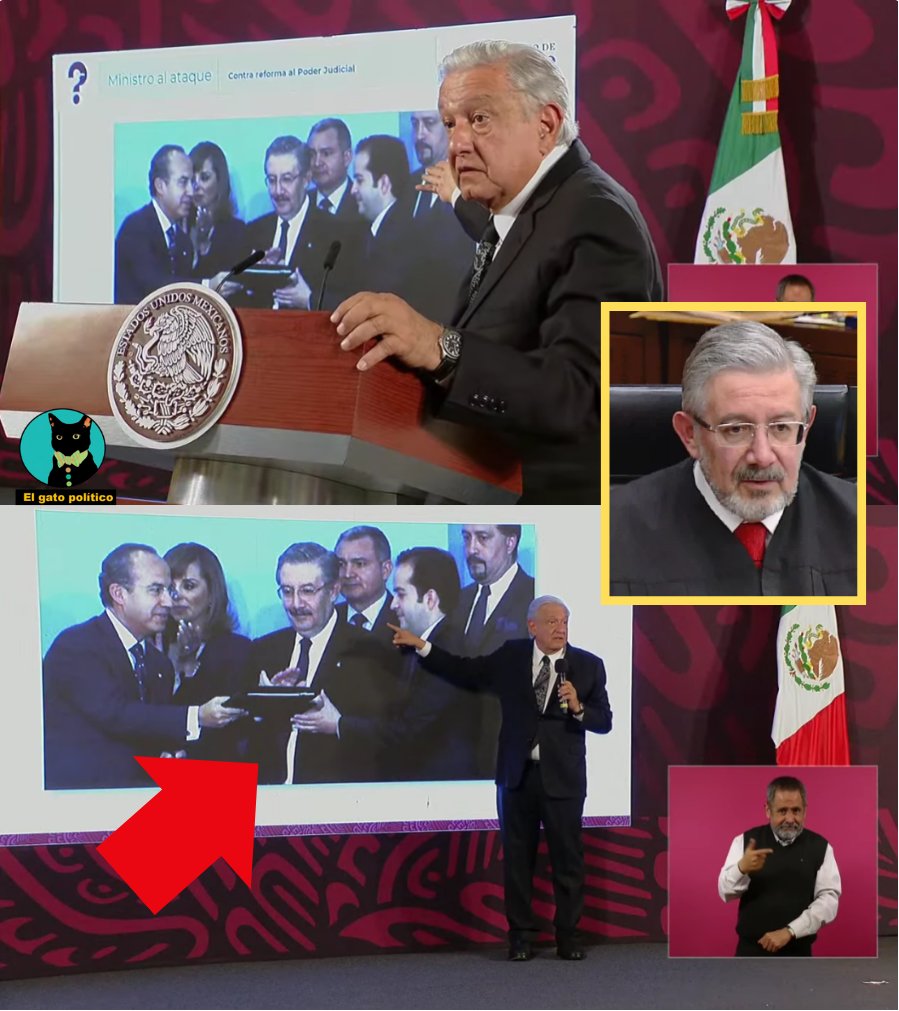 elgatopolitico_'s tweet image. 🔴🔴¡Eso sí calienta!
AMLO acaba al ministro Luis María Aguilar y muestra foto de cómo el Borolas y García Luna lo "apapachaban" en el pasado. Hoy se opone con uñas y dientes a la Reforma al Poder Judicial:

"Este ministro está enojado con nosotros. ¿Cómo no va a estar enojado?…