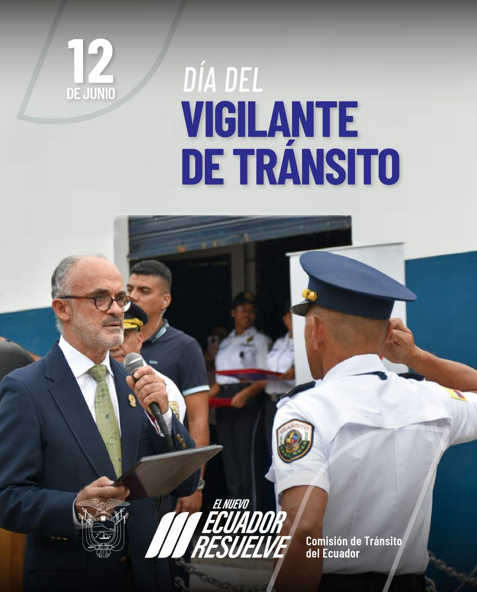 CTEcuador's tweet photo. Mario Andrade Jiménez, Director Ejecutivo de la CTE, reconoce y agradece el esfuerzo y dedicación de esos hombres y mujeres que, con su trabajo diario, mantienen el orden y la seguridad vial en nuestras carreteras.
Porque trabajan bajo el sol, la lluvia y el viento, siempre con la misma determinación y compromiso.
Gracias por su incansable labor y por ser una pieza fundamental en nuestra comunidad.
¡Feliz Día del Vigilante de Tránsito!