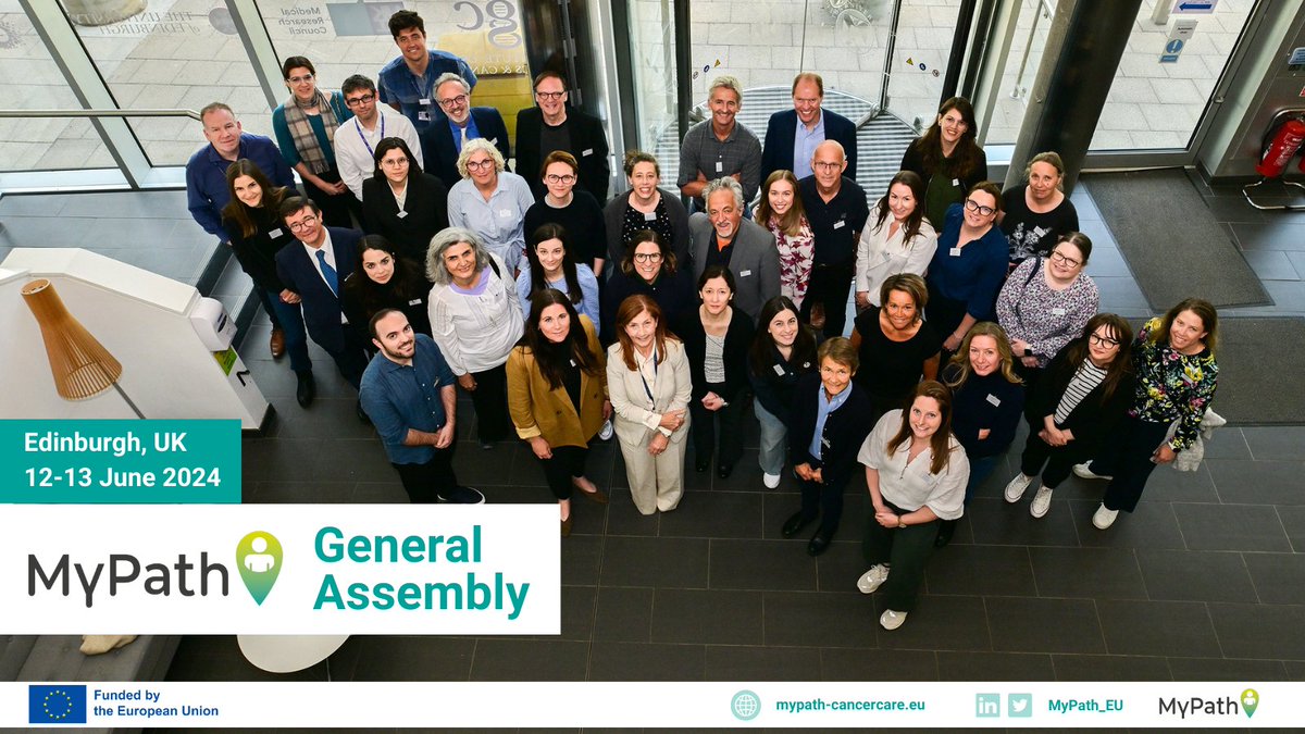 MyPath's 3rd General Assembly is currently ongoing in Edinburgh! We are discussing progress, the #MyPath digital solution, and future plans. Dynamic group discussions with clinical sites fostered collaboration and innovation. #patientcenteredcare #cancercare #EUBeatingCancerPlan