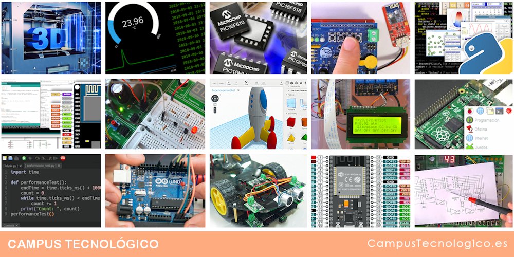 arduino_inicios's tweet image. MATRÍCULA ABIERTA CURSOS 2024
#ElectrónicaDigital #Comunicaciones #ProgramaciónPython #Impresión3D #InternetDeLasCosas #MicroPython ...
Descubre los nuevos cursos del Campus Tecnológico campustecnologico.es