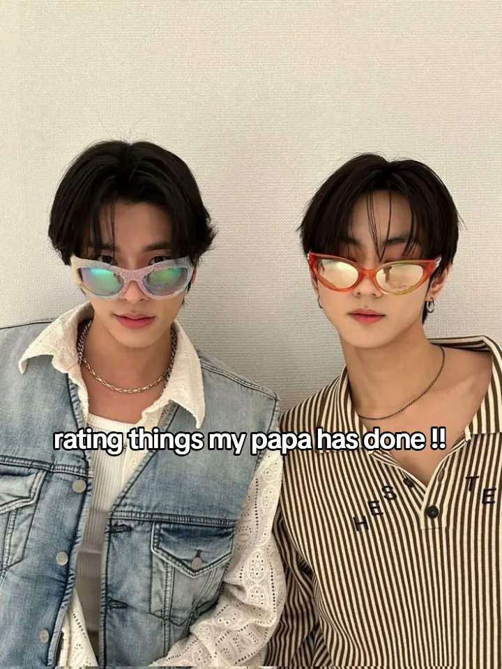 simyunhoon's tweet photo. rating things my papa has done

a jakehoon + won au https://t.co/w7oOKi7lqM