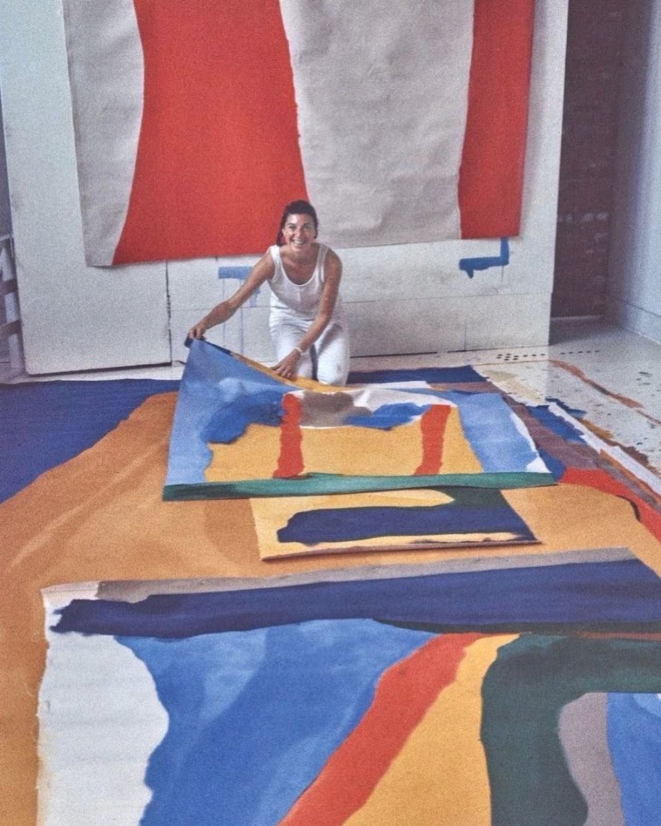 Invesprart's tweet photo. Helen Frankenthaler, expresionista abstracta https://t.co/iomhUGNeQW