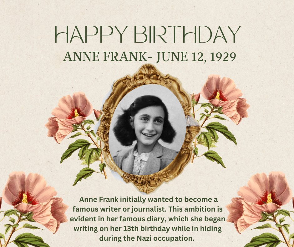 UHCLlibrary's tweet photo. #annefrank https://t.co/vpel6K3Ybj