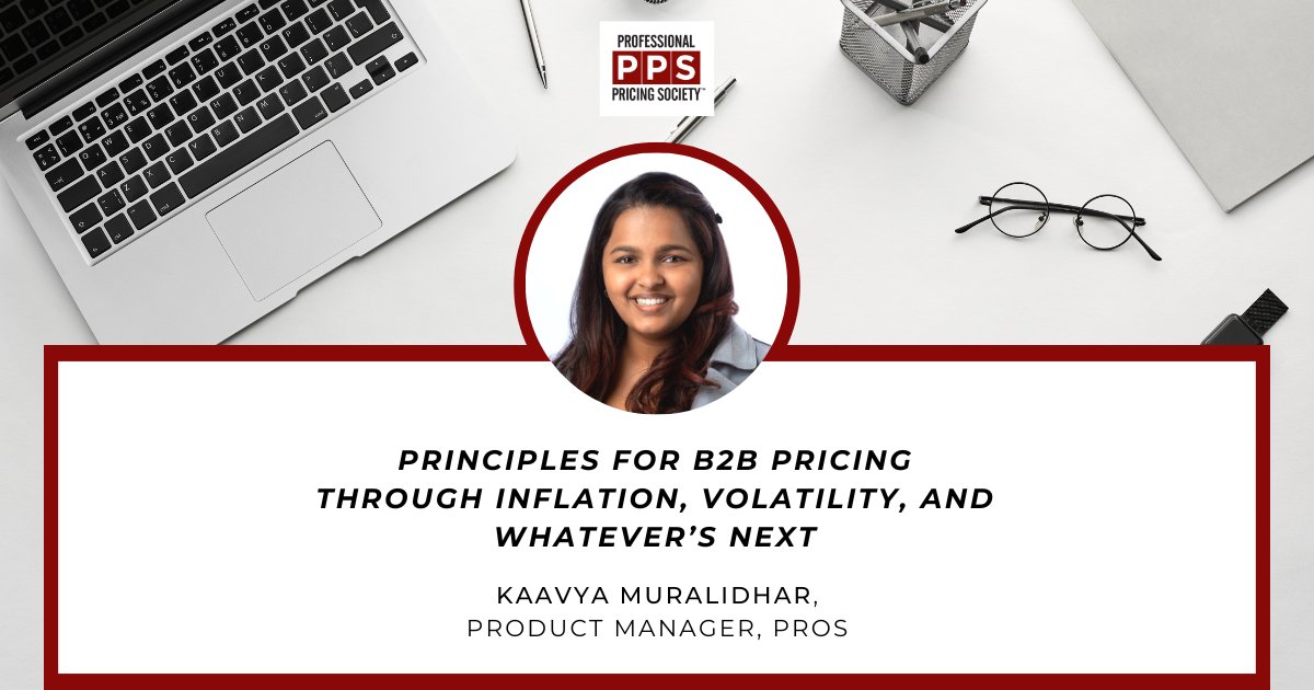 Product manager at PROS and PPS conference speaker, Kaavya Muralidhar, recently shared an insightful and intriguing blog with the PPS about the principles of current B2B pricing. Check it out here! lnkd.in/eFwXkVjJ
